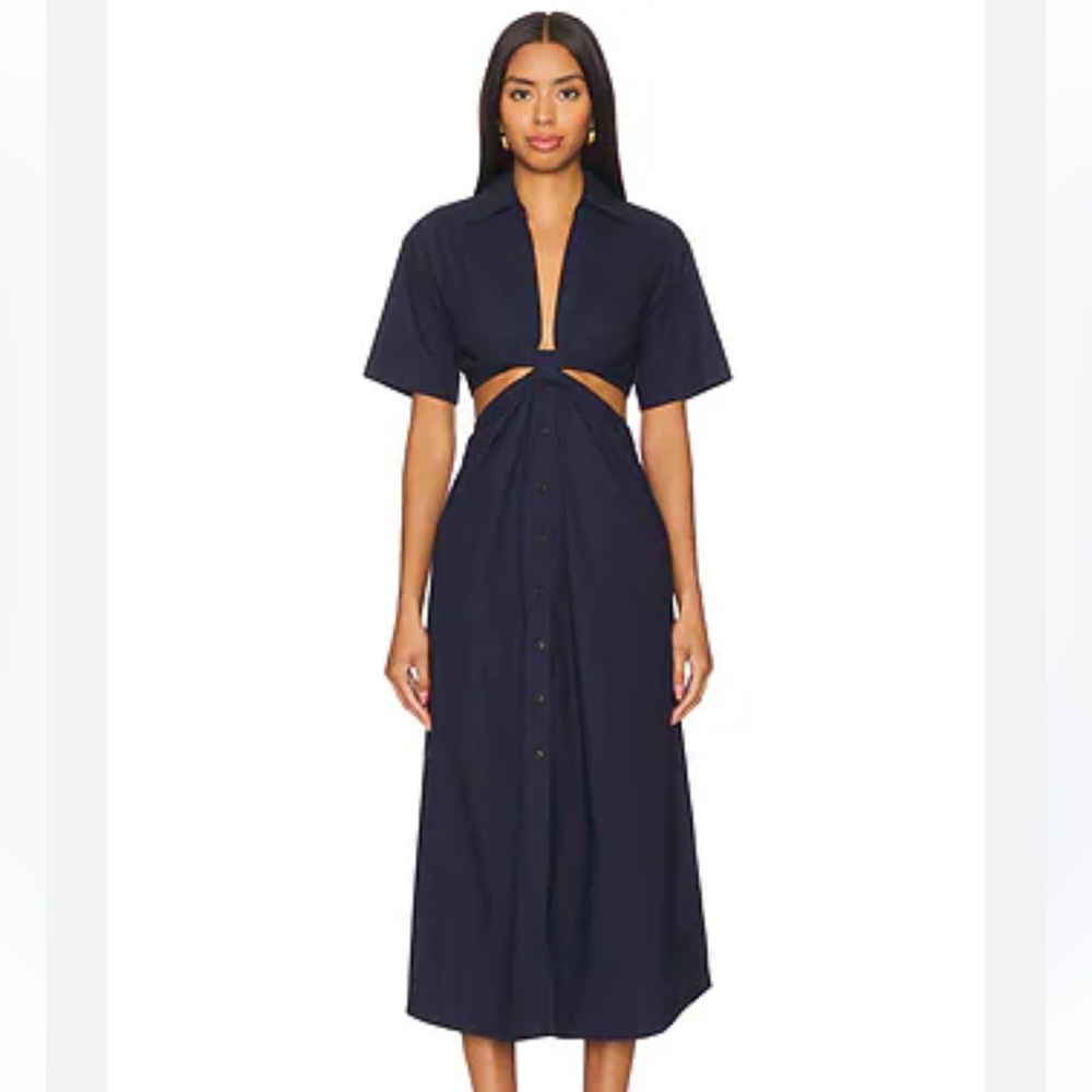 A.L.C. Georgia Cut out Midi Dress